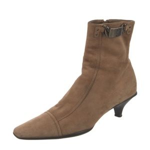 Prada suede ankle boots